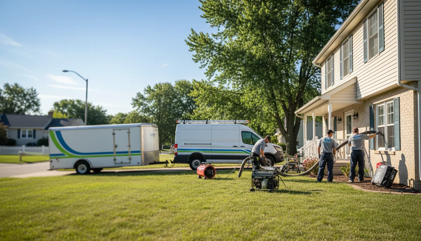 Flooded Basement Restoration And Cleanup With Repair in Fredericksburg, IN near me